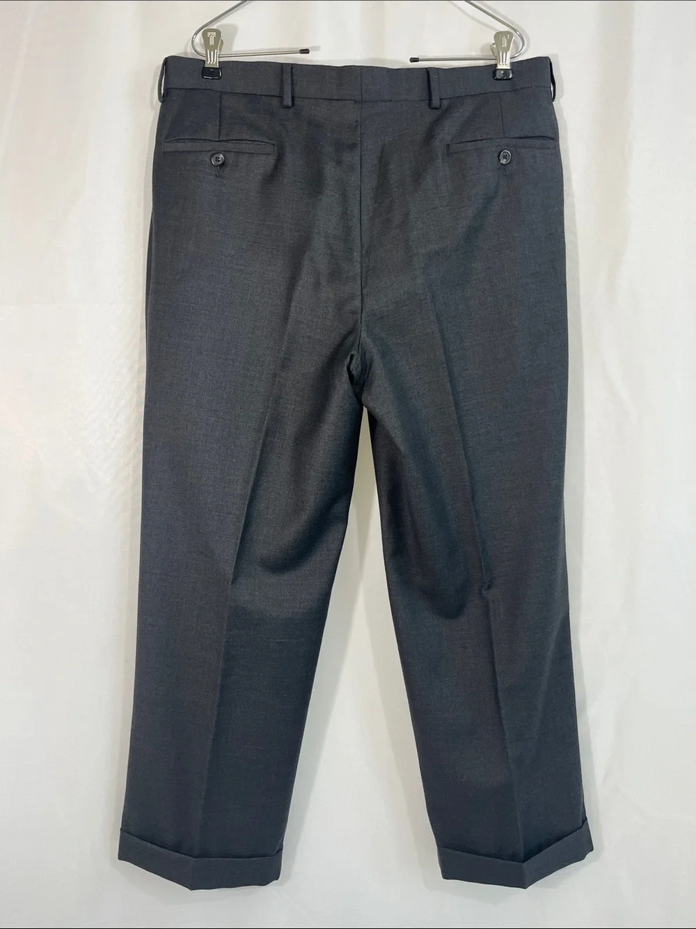Lauren Ralph Lauren Cashmere Wool Dress Pants 33x28 Gray 120s